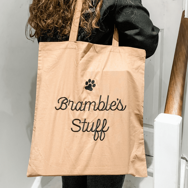 Personalised Tote Bag for Life with Long Handle