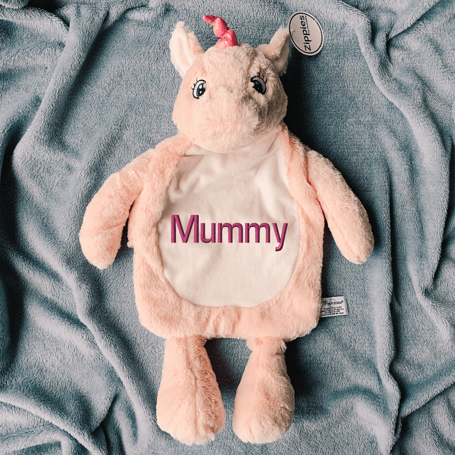 Personalised Unicorn Hot Water Bottle Cover