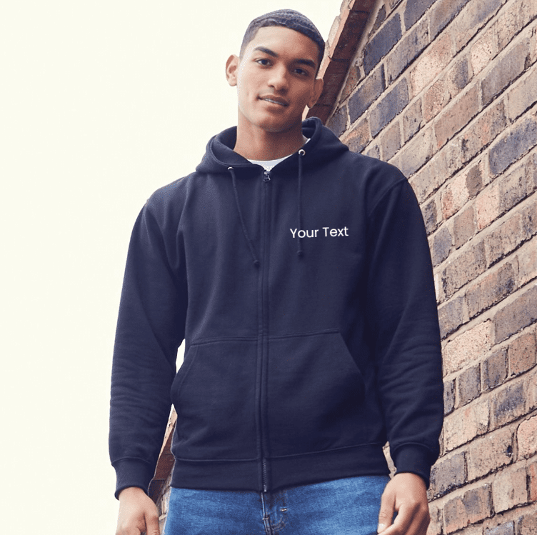 Personalised zip hoodie outlet