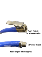 AC.HOSE Air Chuck Clip Adapter Locking Inflator with 1/8