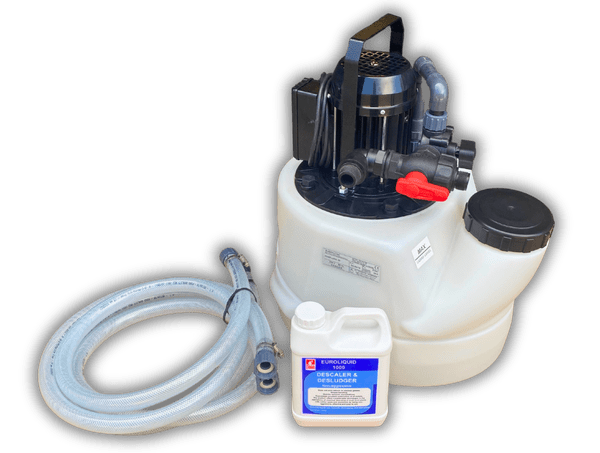 AQ.105 Euroflush 20 mini power flushing machine 240v with instant reversing valve & dump(NEW)
