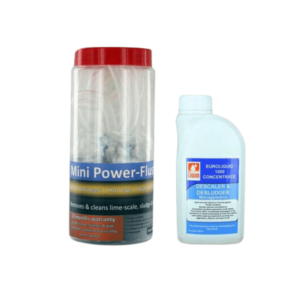 AQ.205 Mini Powerflush Cleans De-Scales Heat Exchangers Hot Taps Water Heaters (Complete Kit)