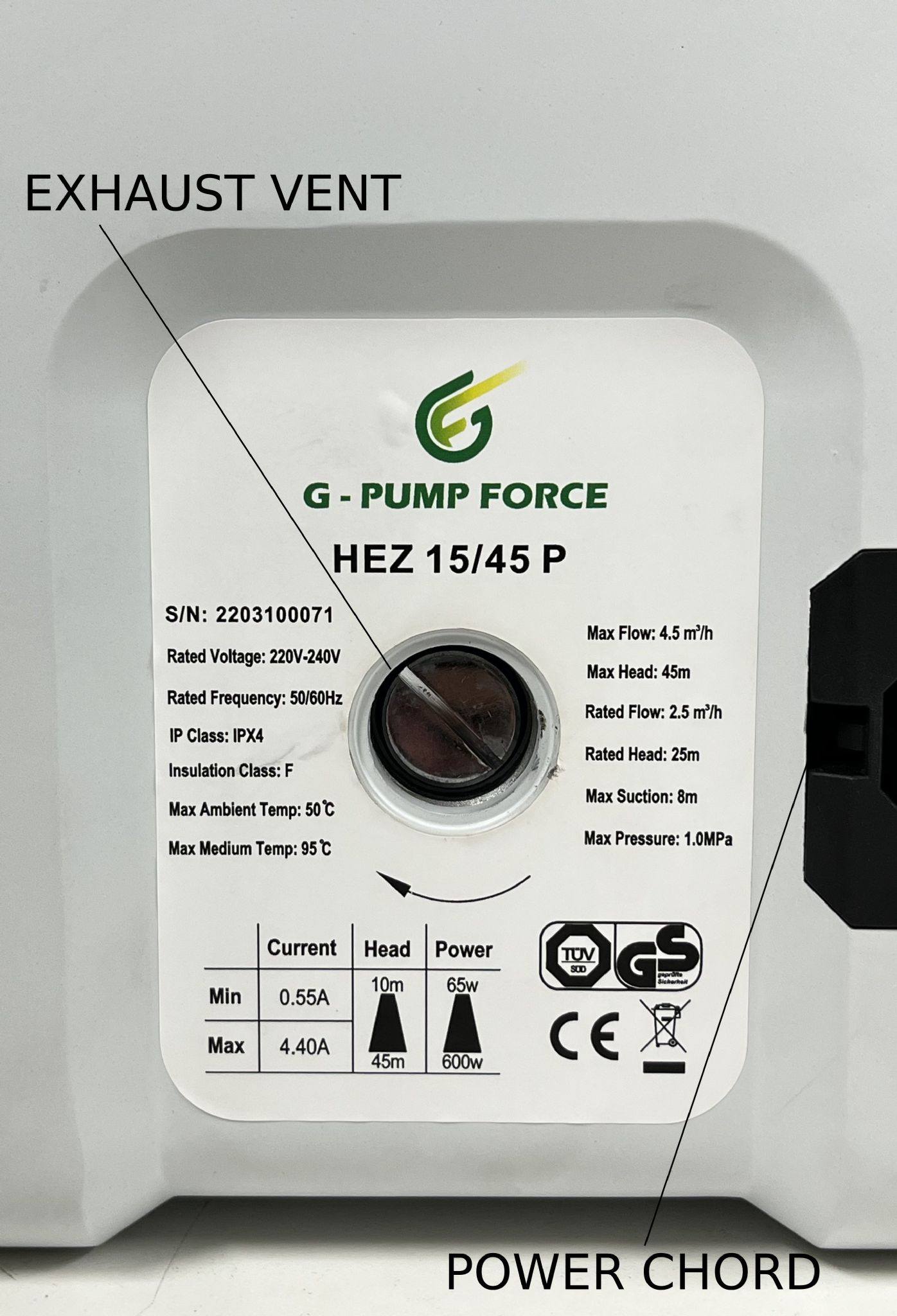 BP.100C G-Pump force Smart Home booster pump 240v water mains 10 bar Domestic Commercial