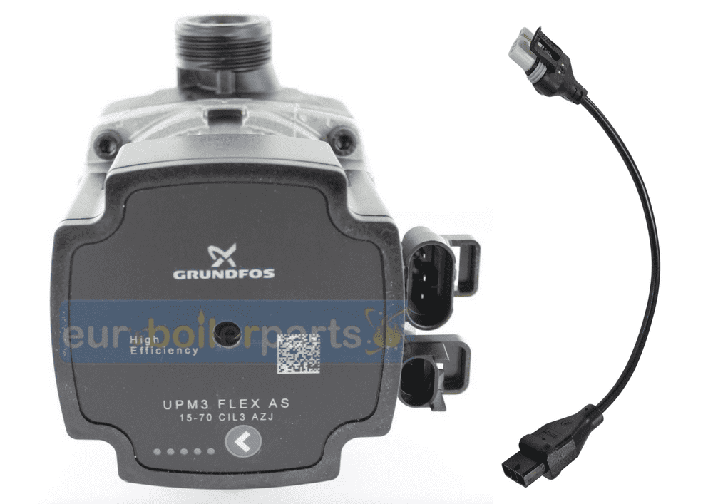 Circulating pump GRUNDFOS to replace Wilo with cable adapter