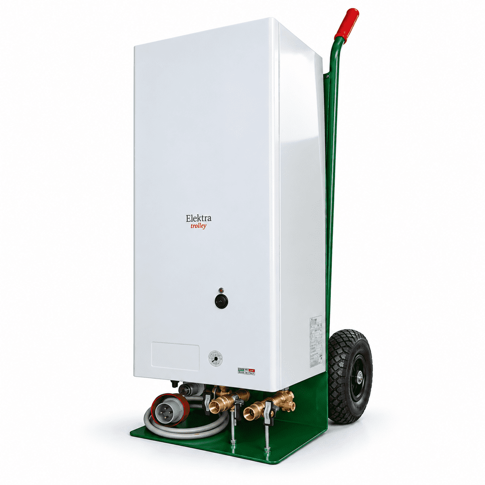 Elektra Trolley Portable Mobile Electric Boiler for Heating Screeding 6kW 9kW 12kW 15kW 18kW 21kW 24