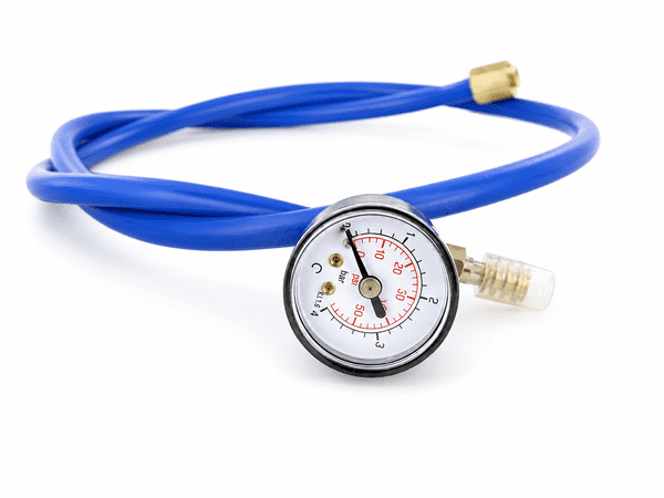 EV.050 AIR COMPRESSOR HAND PUMP EXTENTION WITH PRESSURE GAUGE