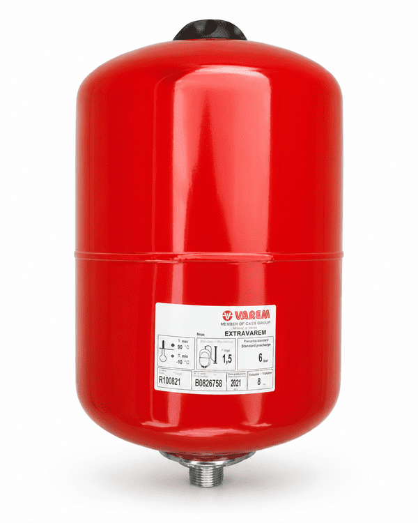 EV.120 Varem 12 Litre Red Heating Expansion Vessel