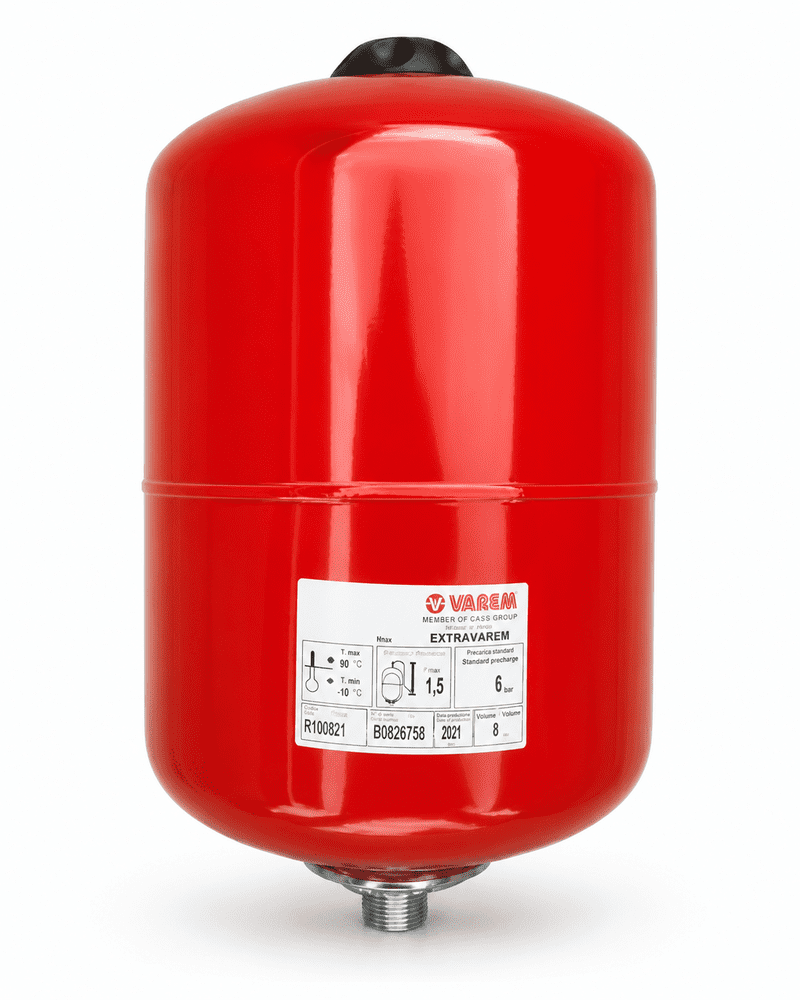 EV.120 Varem 12 Litre Red Heating Expansion Vessel
