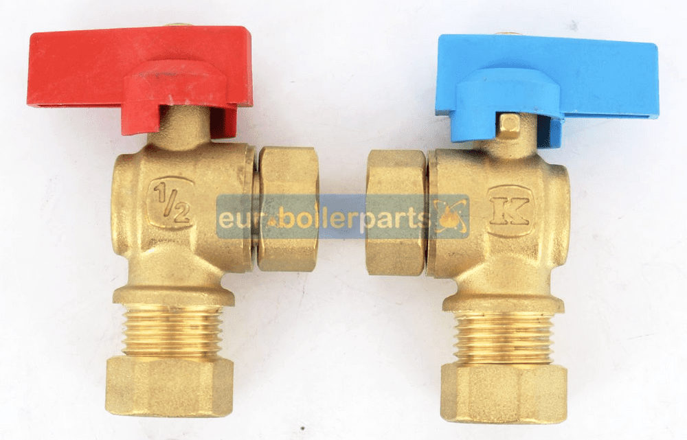 FT.115 Isolating Valve 1/2" x 15mm 90 degrees angled
