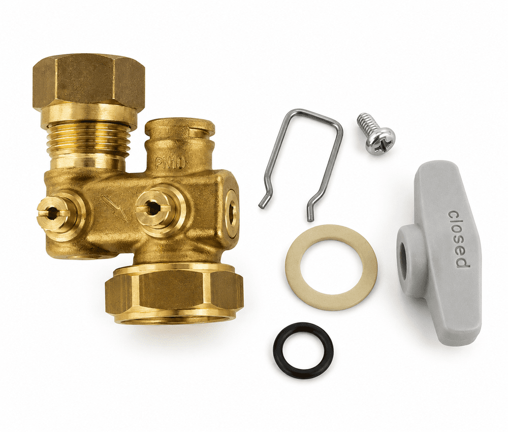 FT.170 Vaillant Inlet Valve for filling loop 0020010295 0020026413 Ecotec Plus 824 831 837 937