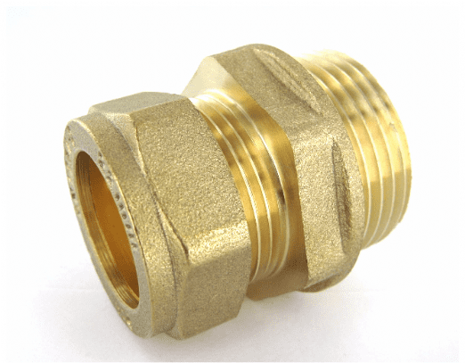 FT.220 22mm x 1 Inch BSP Male Compression Coupler Brass Fitting
