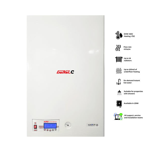 GUIVAL.C Ex-Display 12kW  Small Electric Combi Boiler for central heating & shower