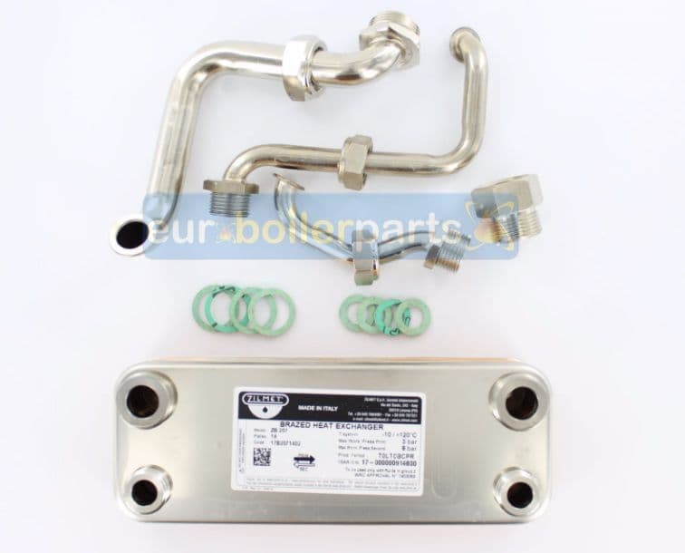 HE.112 Heat Exchanger Compatible with Vaillant VC VCW (3 Pipes) 06-5034 065034 Compatible