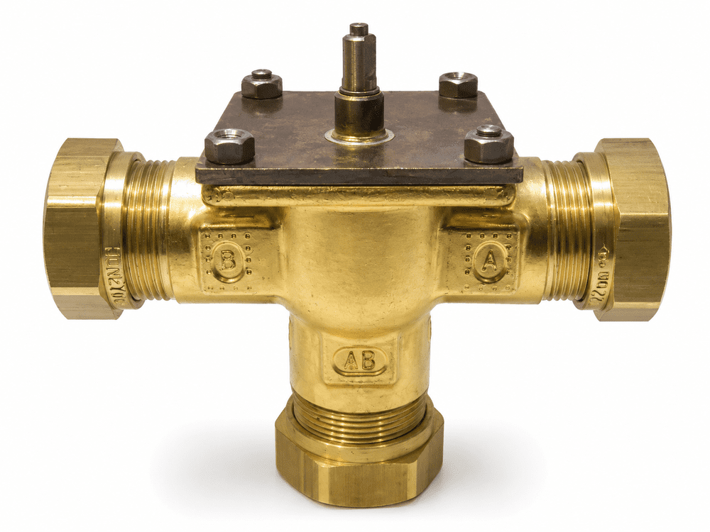 MV.3PB REPLACEMENT HONEYWELL V4073 22mm 3 PORT MID POSITION DIVERTER VALVE - BODY ONLY