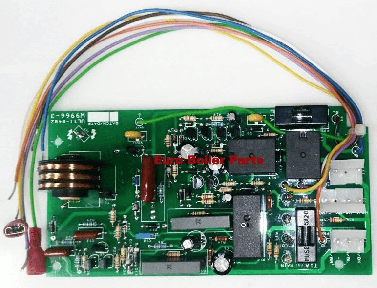PC.655 GLOW WORM MICRON 100FF 120FF ULTIMATE PCB (2 FUSE 7 WIRE) S900847 202268 Comaptible