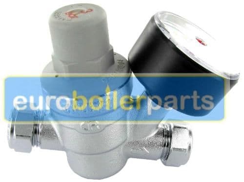 PR.130 Caleffi Pressure Reducing Valve with Gauge 15mm