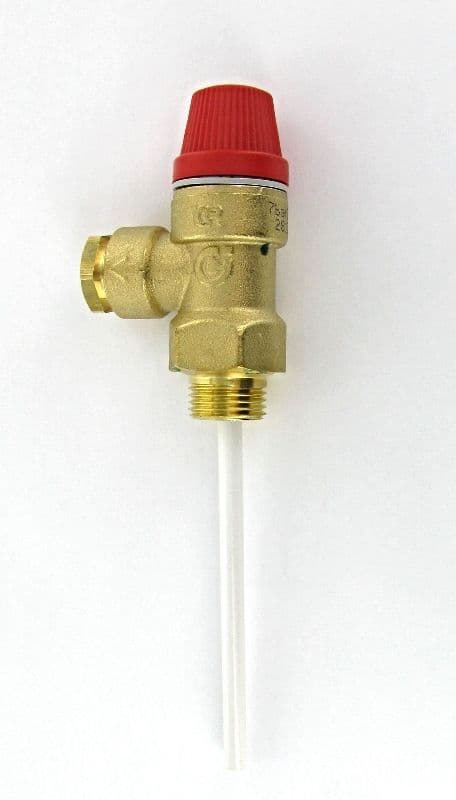 SV.210 Caleffi Temperature Pressure Relief Valve 15mm x 1/2" 15mm 7 Bar 90C TPR15 309473