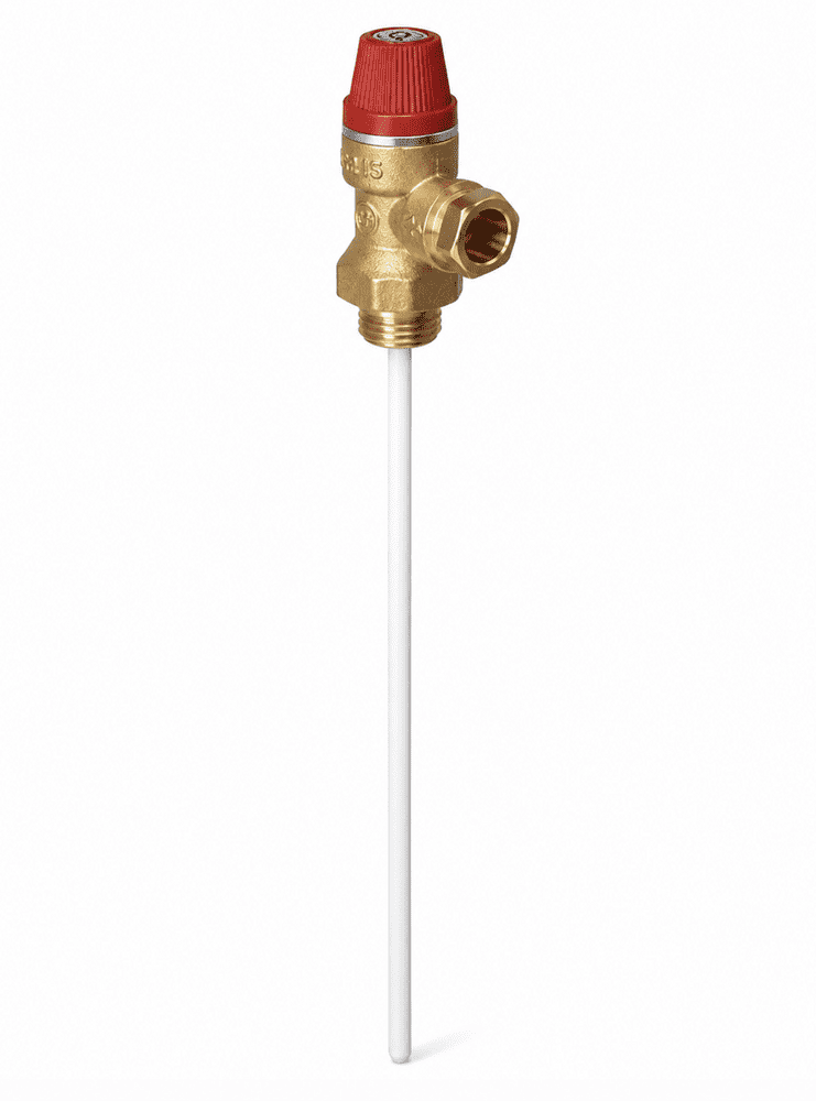 SV.222 Altecnic 1/2" Pressure & Temperature Relief Valve 90°C 10 Bar 309400CST