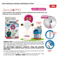 ZP.025 ZeroCal Linea Pro Anti Scale Corrosion Dosing System inline Inhibitor for boilers & cylinders