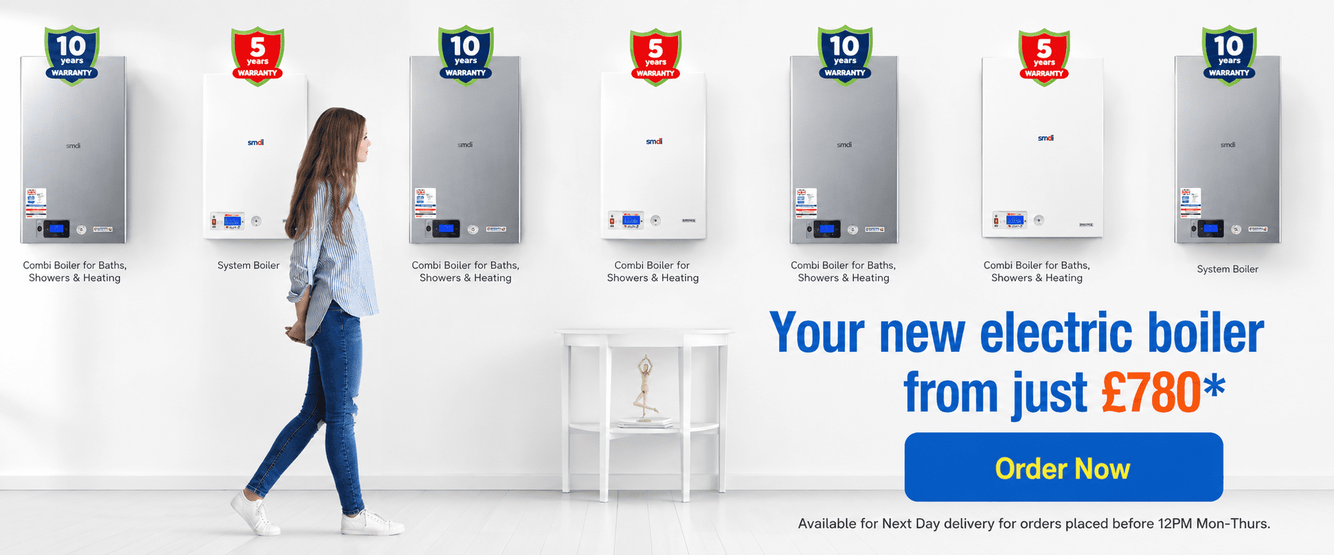 Your new electric boiler from just £780