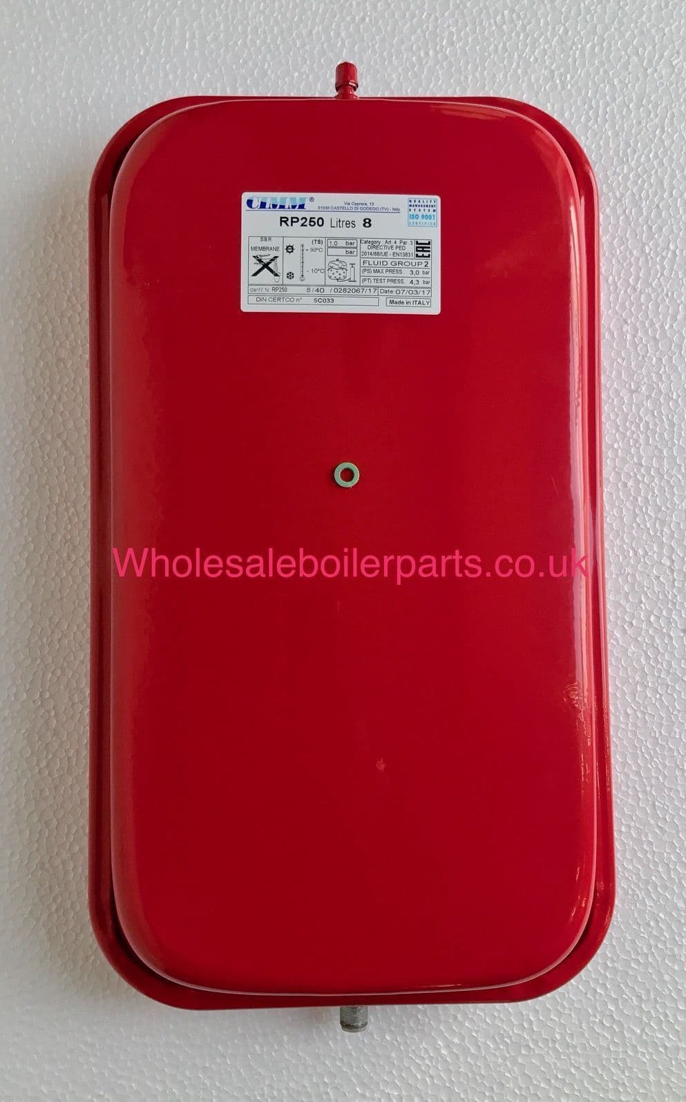 BAXI MEGAFLO SYSTEM 15 18 24 28 32 HE A EXPANSION VESSEL 8 LITRE