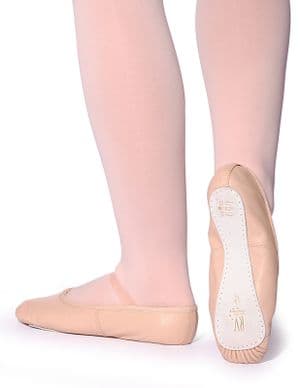 Ballet shoe leather pink.