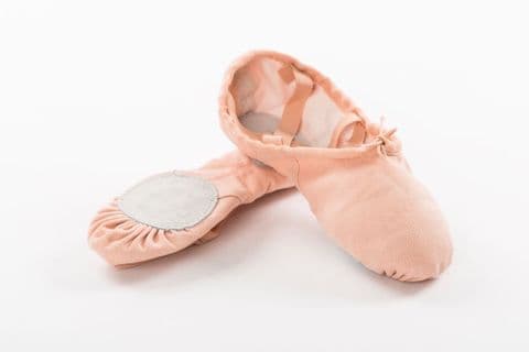 Canvas Split Sole Ballet Shoe Pink SS01CX