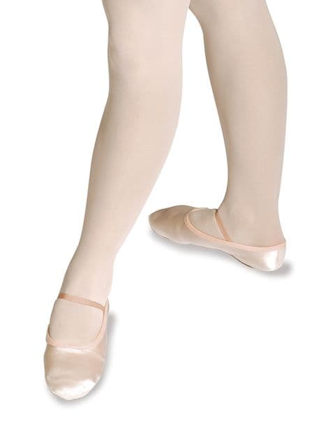 Roch Valley SS/S WHITE Split sole satin ballet shoes