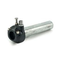 Black Single Cable Throttle Assembly for Harley Davidson Motorcycles (7/8" Bar)
