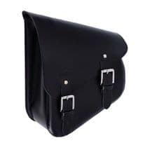 Longride Black Leather Swingarm Bag for Harley Davidson Softail (1984-2017)