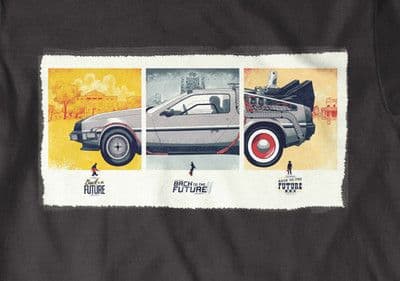 Back to the Future Three Cars t-shirt