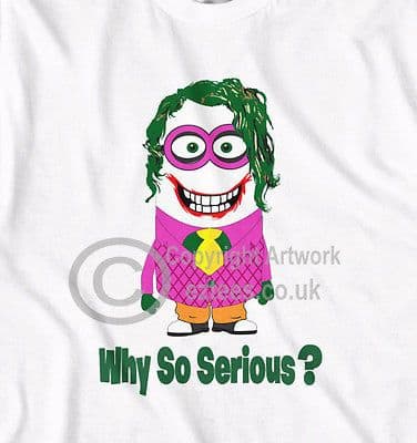 Joker Minion, Heath ledger, Why So serious? Funny t-shirt
