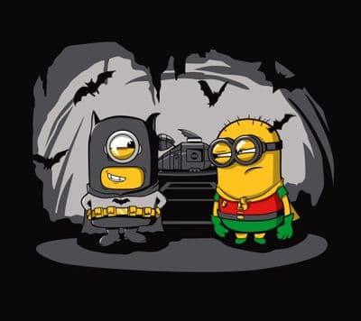 .Batman Minions Joke t-shirt in black
