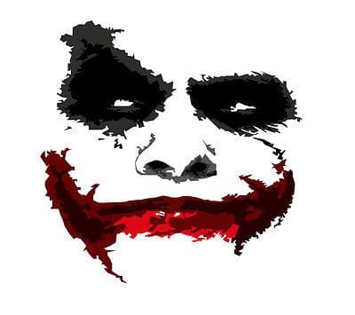 1.  Batman Joker Mad Face Heath ledger t-shirt