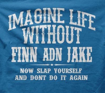 Adventure Time FINN and JAKE inspired sky cotton printed t-shirt 9938