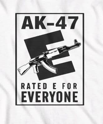 AK-47 'Rated E for Everyone' t-shirt