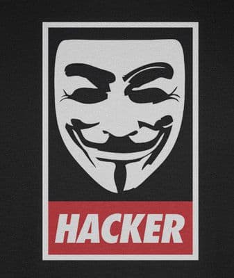 Anonymous 'Hacker' Obey style t-shirt