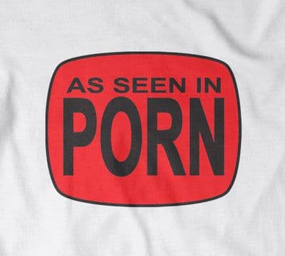 As Seen in Porn 'Blue Movies' t shirt all colours all sizes