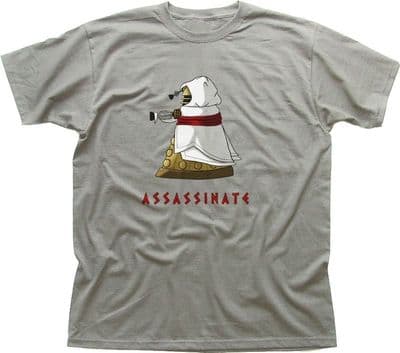 Assassins Creed Dalek Exterminate Zinc parody funny printed cotton t-shirt 9681