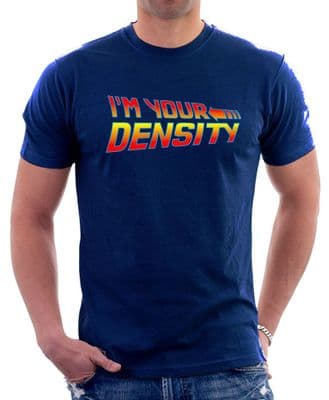 Back to the Future I'm Your Density Classic True Fan NAVY printed t-shirt 9797