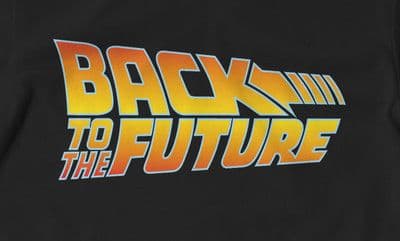 Back to the future Logo t-shirt in all sizes