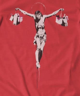 Banksy Crucifixion t shirt all colours all sizes
