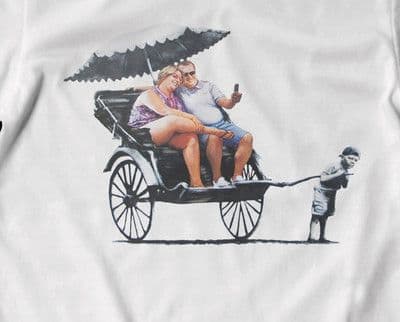 Banksy Rickshaw kid t-shirt