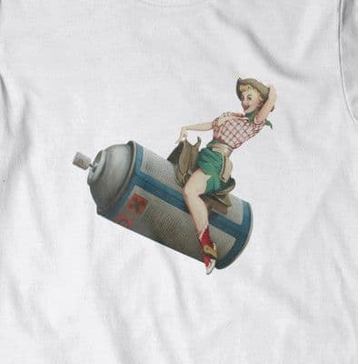 Banksy 'Spray Can Rodeo Girl' t-shirt