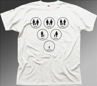 BATMAN FAMILY dark knight funny white printed t-shirt 9942