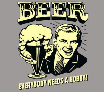 Beer.. Everybody needs a hobby, Joke, Drinking, student t-shirt