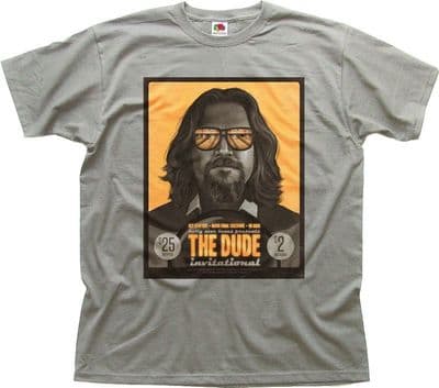 Big Lebowski The Dude funny movie zinc cotton t-shirt FN0013