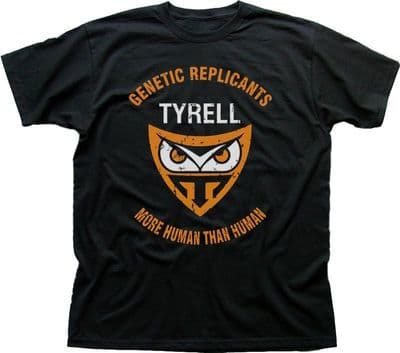 BLADE RUNNER 2049 Human Replicant NEXUS 6   TYRELL Corp black t-shirt fn5302