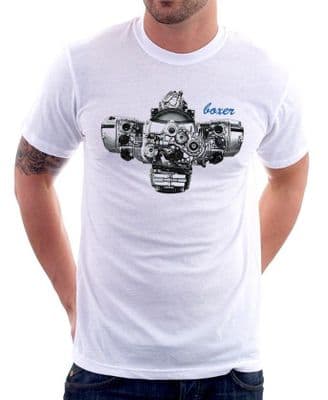 BMW Boxer Engine R1200GS 1200 RT GS R Adventure R1200RT white tshirt 9799