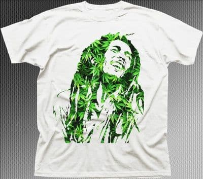 Bob Marley Cannabis white cotton printed tshirt FN9354